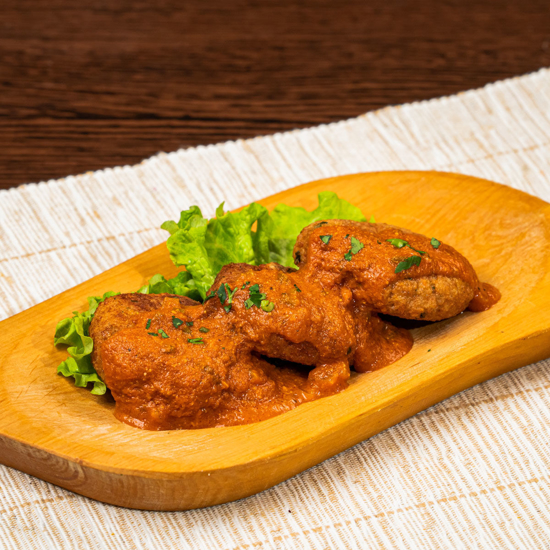 Poza cu Chfteluțe de soia cu sos tomat