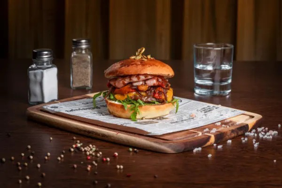Poza cu Meniu Burger de vită black angus maturat